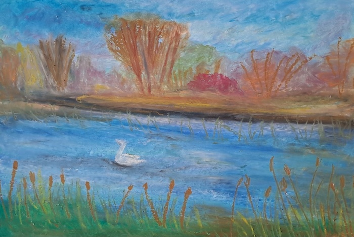 Winter Reservoir by Laura Bernardeschi Nelson 