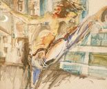 Miriam Sigal- Derlich, Acrylic on cardboard, 67 by 47 cm, framed 82 by 62 cm