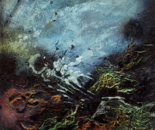 Zalayet Nessim, acrylic on canvas, 92 by 75 cm