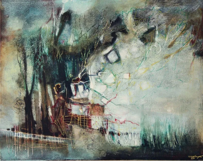 Zalayet Nessim, Acrylic on canvas, 73 by 92 cm by Yotzrim-Israeli Art Gallery