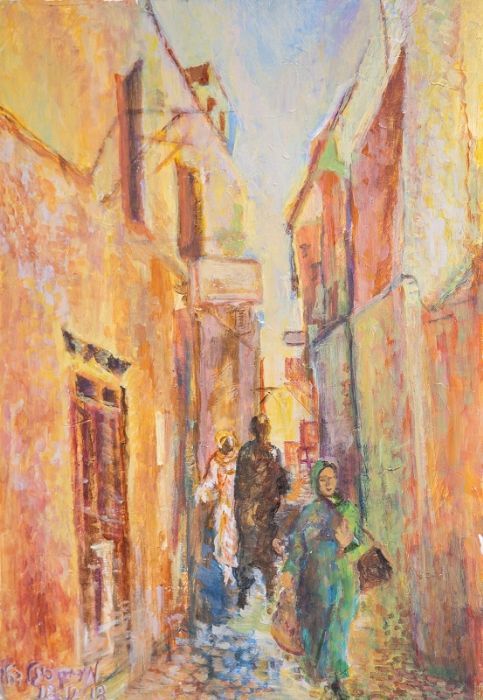 Miriam Sigal- Derlich,  Acrylic on canvas, 50 by 34.5 cm