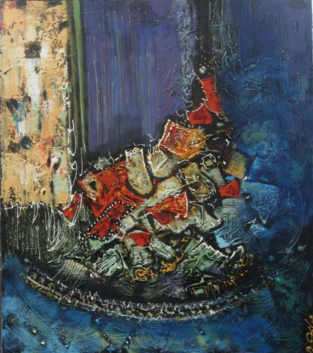 Zalayet Nessim, Acrylic on canvas, 80 by 70 cm by Yotzrim-Israeli Art Gallery