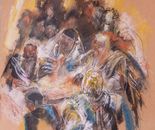 Miriam Sigal- Derlich, Dry pastel on canvas, 65 by 45 cm