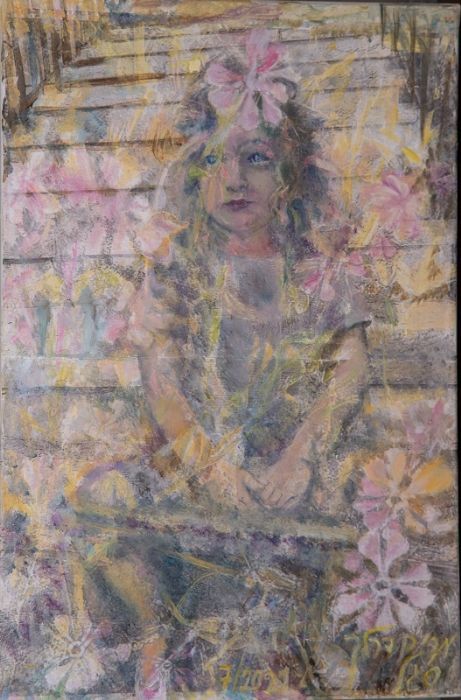 Miriam Sigal- Derlich, Acrylic and print on canvas, 60 by 40 cm