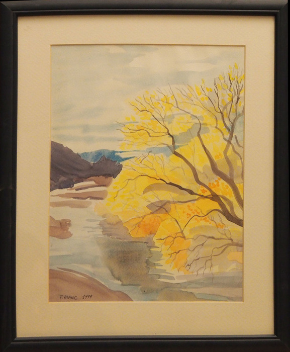 Le Buëch en automne, les Savoyons, Hautes-Alpes