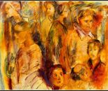 Miriam Sigal- Derlich,  Dry pastel on paper, 49 by 40 cm, with frame 67 by 58 cm