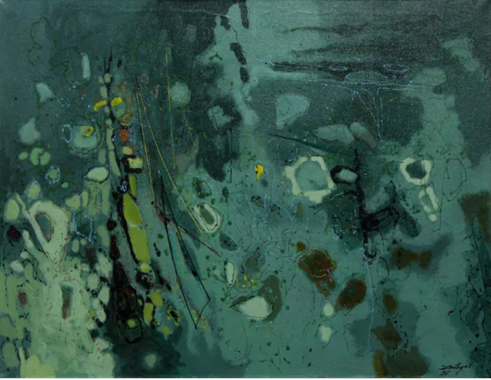 Zalayet Nessim, Acrylic on canvas, 90 by 116 cm by Yotzrim-Israeli Art Gallery