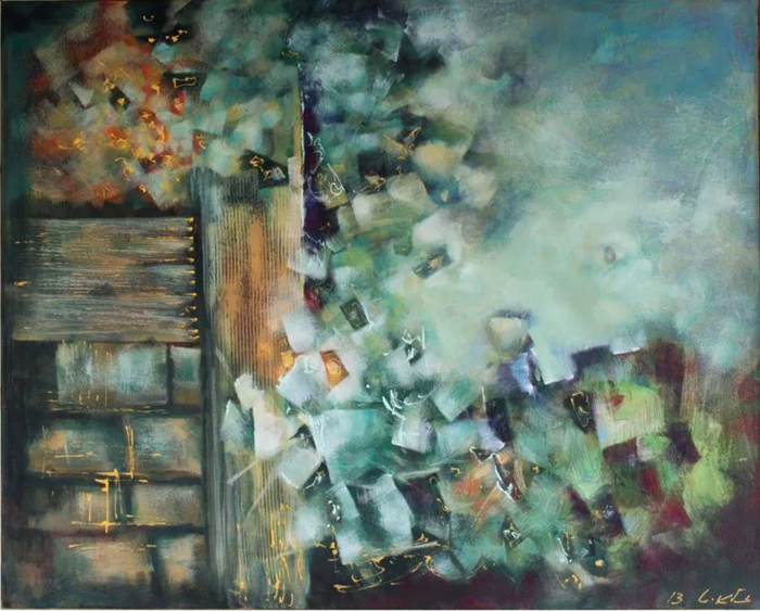 Zalayet Nessim, Acrylic on canvas, 80 by 100 cm by Yotzrim-Israeli Art Gallery