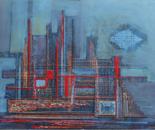 Zalayet Nessim, Acrylic on canvas, 70 by 90 cm