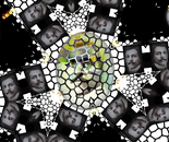 Dali Niet versiert het venster