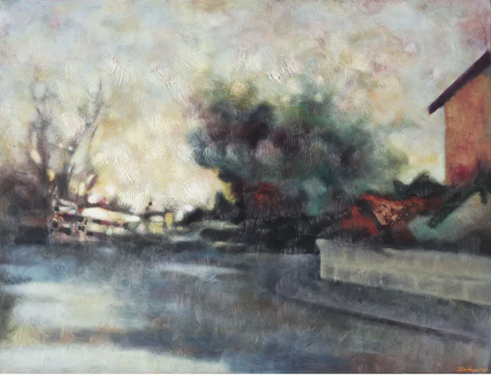 Zalayet Nessim, Oil on canvas, 89 by 116 cm by Yotzrim-Israeli Art Gallery