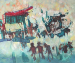 Zalayet Nessim, Acrylic on canvas, 60 by 81 cm