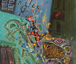 Zalayet Nessim, Acrylic on canvas, 50 by 50 cm