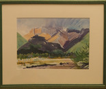 Aurouze au coucher du soleil, Hautes-Alpes