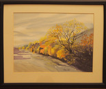 Le Buëch en automne du pont des Savoyons, Hautes-Alpes