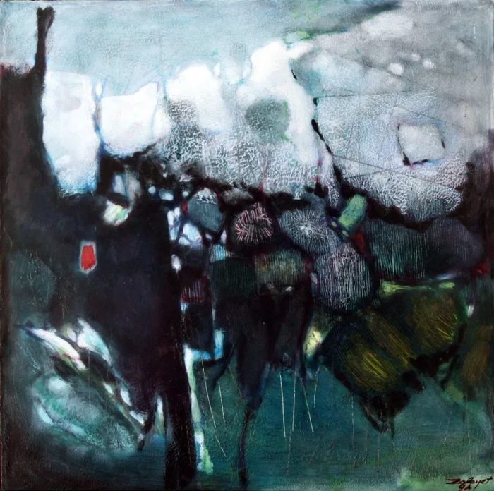  Zalayet Nessim, Acrylic on canvas, 73 by 73 cm