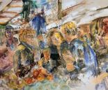  Miriam Sigal- Derlich, Collage, ink and acrylic on canvas, 60 by 80 cm