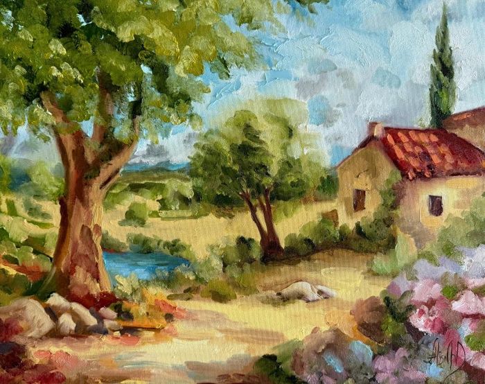 Alisa Cherkun Drukman,  Oil on canvas, 40 by 50 cm by Yotzrim-Israeli Art Gallery