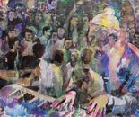 Miriam Sigal- Derlich, Acrylic and print on canvas, 40 by 60 cm