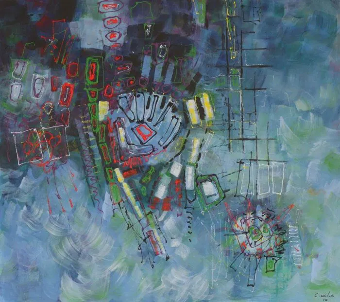  Zalayet Nessim, Acrylic on canvas, 65 by 73 cm by Yotzrim-Israeli Art Gallery