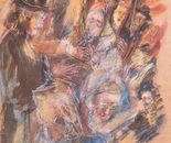 Miriam Sigal- Derlich, Dry pastel on canvas, 69 by 48 cm