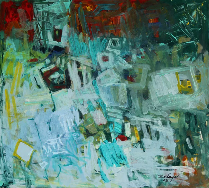  Zalayet Nessim, Acrylic on canvas, 65 by 73 cm by Yotzrim-Israeli Art Gallery