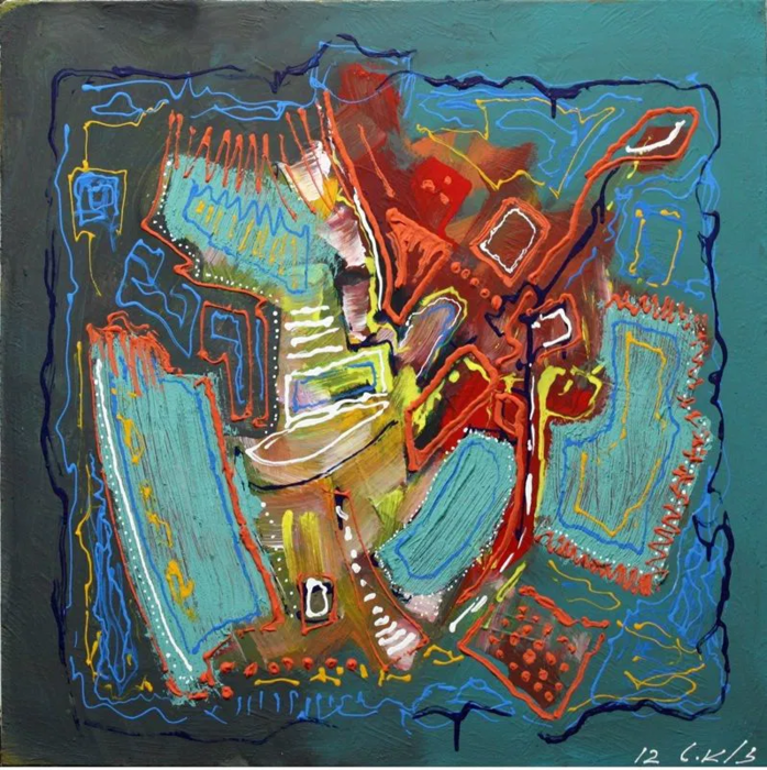 Zalayet Nessim, Acrylic on canvas, 60 by 60 cm