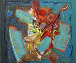 Zalayet Nessim, Acrylic on canvas, 60 by 60 cm