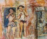 Miriam Sigal- Derlich,  Acrylic on plywood, 60 by 80 cm