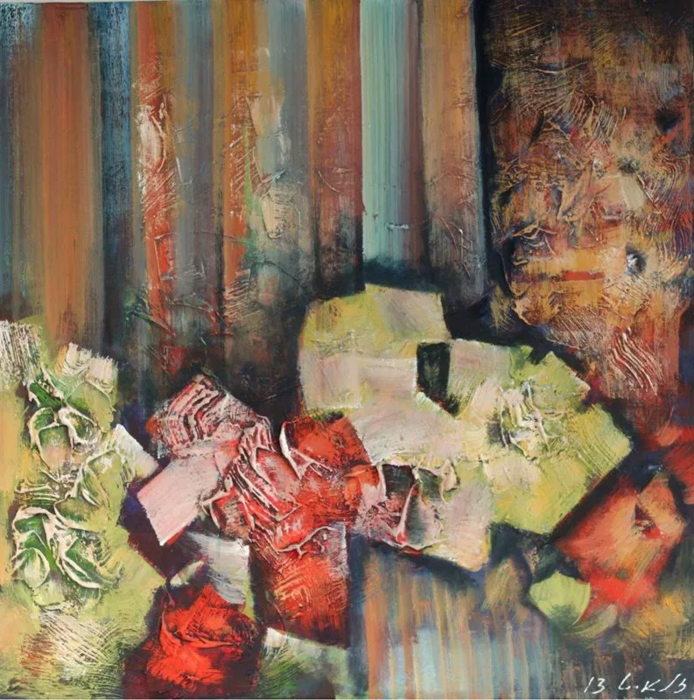  Zalayet Nessim, Acrylic on canvas, 60 by 60 cm by Yotzrim-Israeli Art Gallery