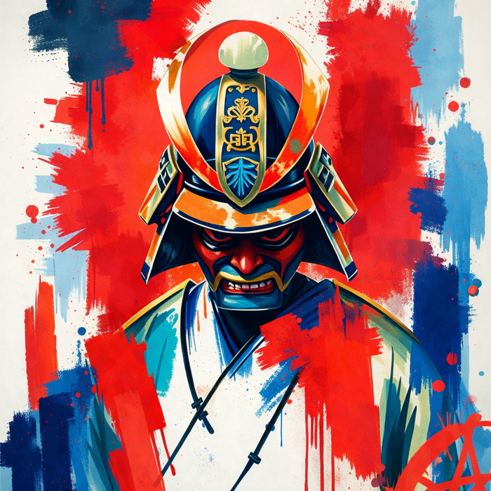 “Warrior of Crimson Resolve” by Hiro Creator