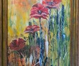 Sarah Brin, Acrylic on canvas, framed, 60 by 30 cm