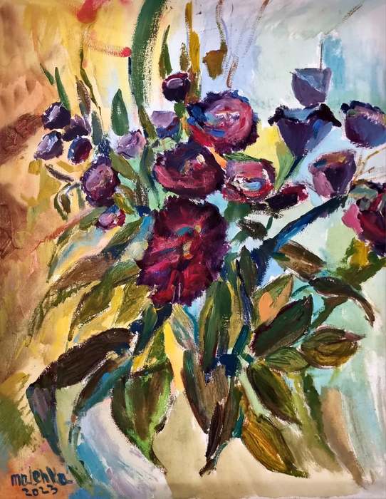 Elena Makonovitsky, Acrylic on canvas, 50 by 40 cm