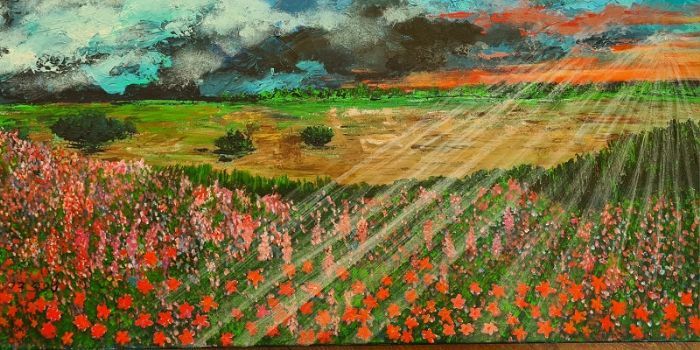 Sarah Brin, Acrylic on canvas, 50 by 100 cm by Yotzrim-Israeli Art Gallery