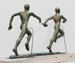 Daniel Baharier,  Bronze statue, H. 22 cm