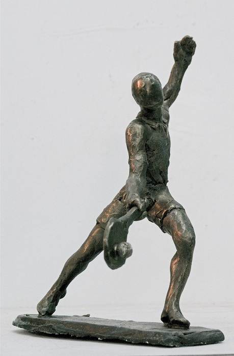  Daniel Baharier,  Bronze statue, H. 26 cm by Yotzrim-Israeli Art Gallery