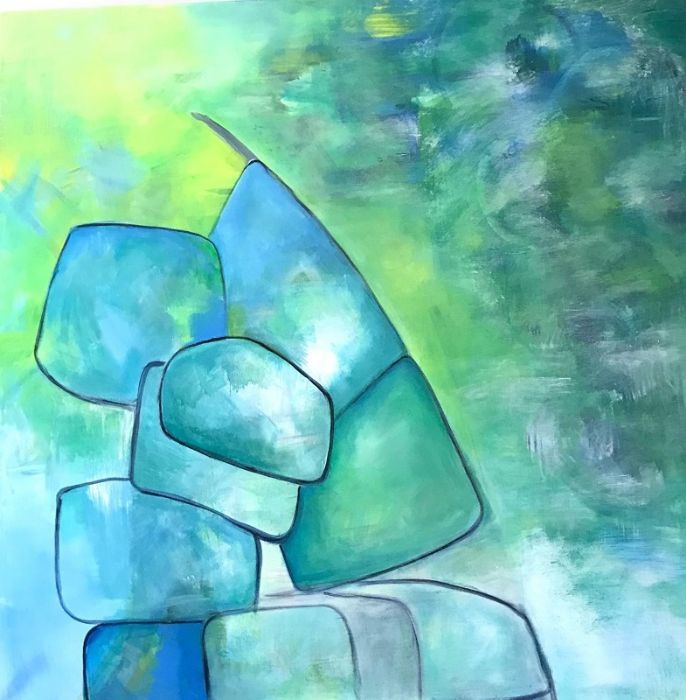 Anat Tarshish Gonen - Acrilyc on canvas, 100 by 100 cm