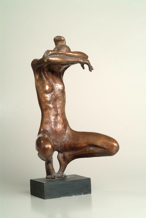 Daniel Baharier,  Bronze statue, H. 31 cm by Yotzrim-Israeli Art Gallery