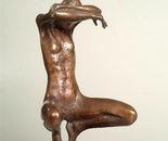 Daniel Baharier,  Bronze statue, H. 31 cm