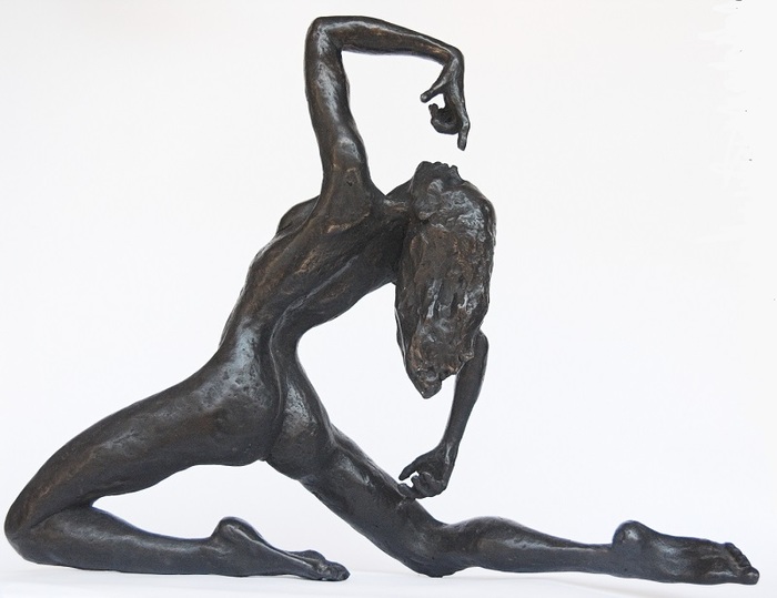 Daniel Baharier,  Bronze statue, H. 32 cm