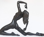 Daniel Baharier,  Bronze statue, H. 32 cm