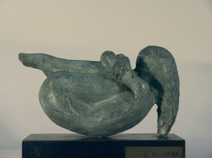 Daniel Baharier,  Bronze statue, H. 10 cm by Yotzrim-Israeli Art Gallery