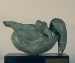 Daniel Baharier,  Bronze statue, H. 10 cm