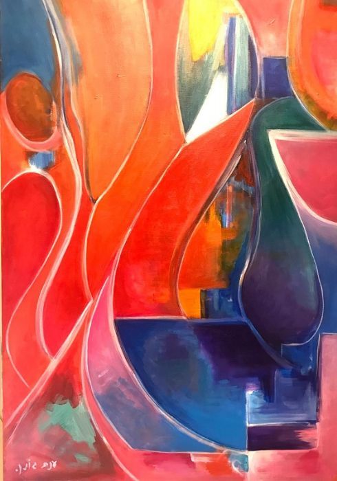 Anat Tarshish Gonen - Acrilyc on canvas, 100 by 70 cm by Yotzrim-Israeli Art Gallery