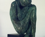 Daniel Baharier,  Bronze statue, H. 21 cm