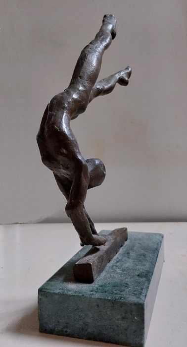 Daniel Baharier,  Bronze statue, H. 27 cm