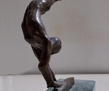 Daniel Baharier,  Bronze statue, H. 27 cm