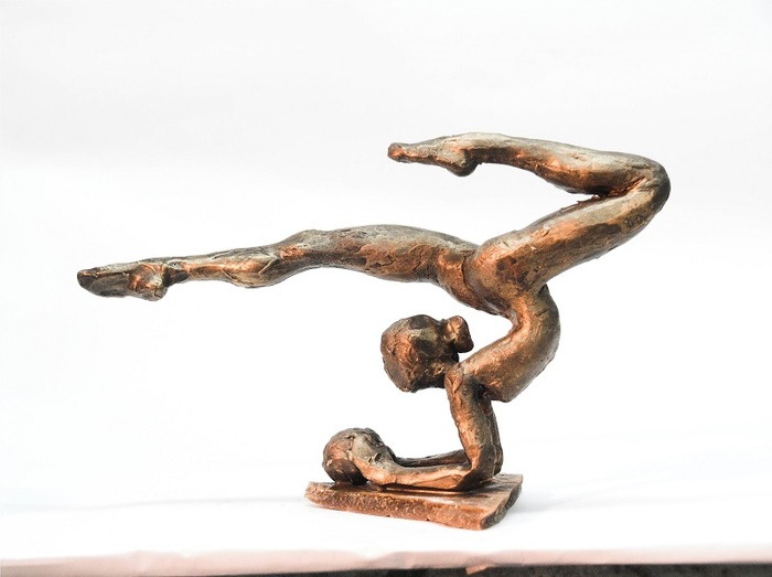 Daniel Baharier,  Bronze statue, H. 19 cm by Yotzrim-Israeli Art Gallery