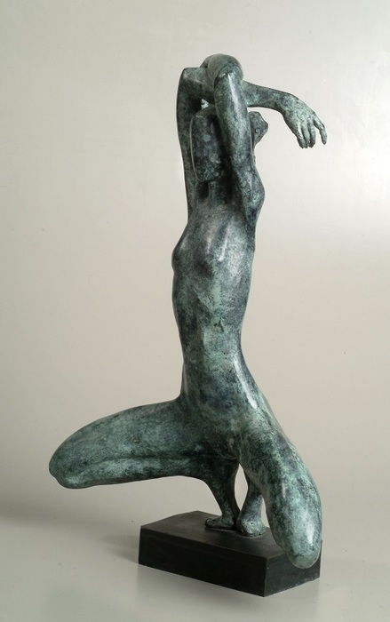 Daniel Baharier,  Bronze statue, H. 45 cm by Yotzrim-Israeli Art Gallery