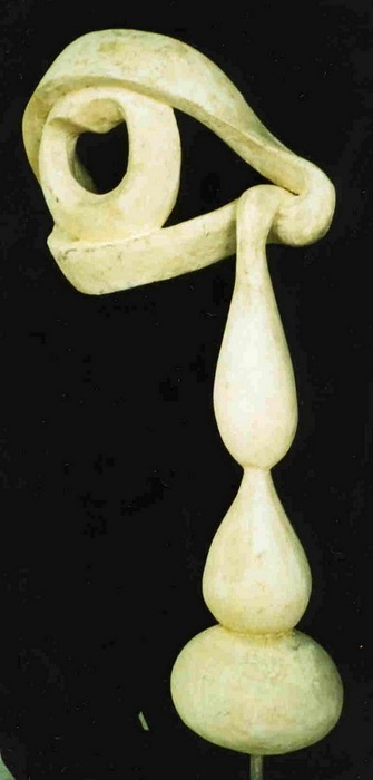 Daniel Baharier, Fiber glass statue, H. 140 cm